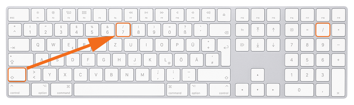 Tastatur Mac - Lightroom-Tiger-Tipp #1: "Der magische Slash"