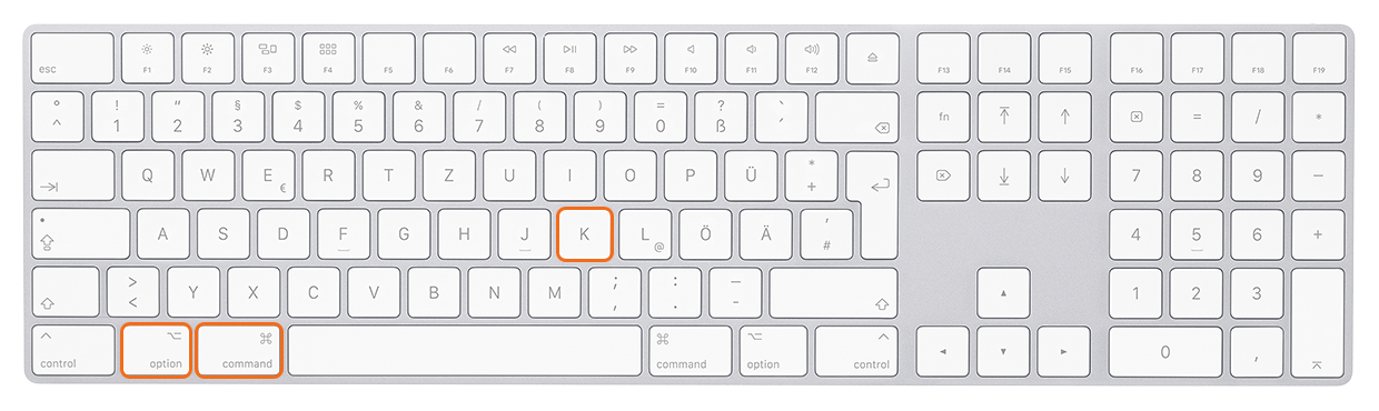 Tastatur CMD Alt K Mac - Lightroom-Tiger-Tipp #8: "Stichwort-Graffiti"